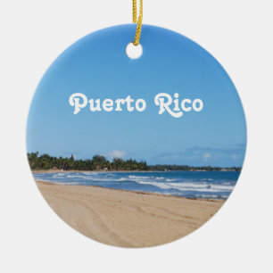 Puerto Rico strand Julgransprydnad Keramik