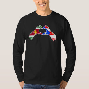 Puerto Rico Suriname Flagga Puerto Rican Surinames T Shirt