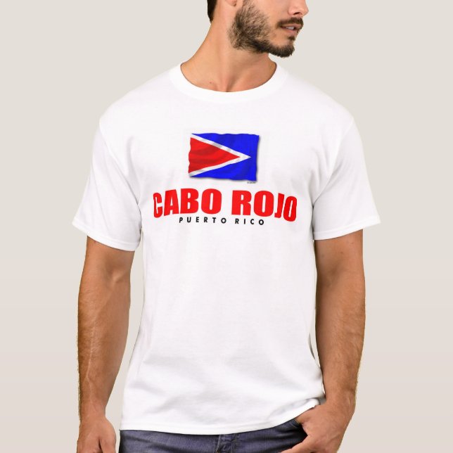 Puerto Rico t-skjorta: Cabo Rojo Tee Shirt (Framsida)