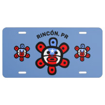 Puerto Rico Taino Sol Flagga Anpassningsbar Town