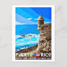 Puerto Rico Travel  Postcard Vykort