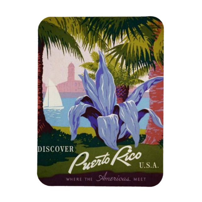 Puerto Rico Travel - Theme Magnet (Vertikal)