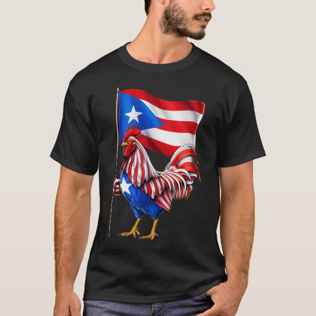 Puerto Rico Tupp T Shirt (Framsida)