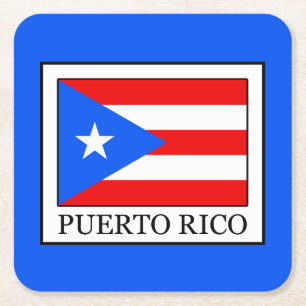 Puerto Rico Underlägg Papper Kvadrat