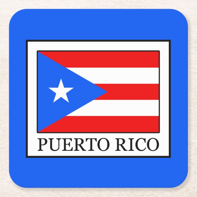 Puerto Rico Underlägg Papper Kvadrat (Framsidan)