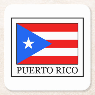 Puerto Rico underlägg Papper Kvadrat