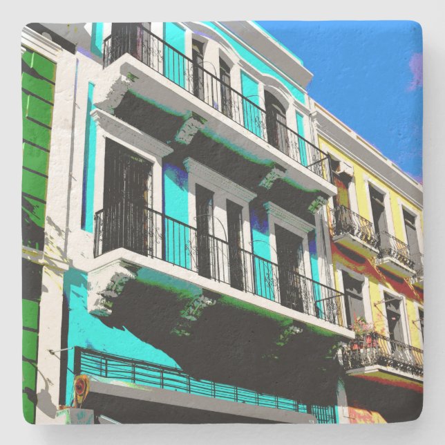 Puerto Rico Underlägg Sten (Framsidan)