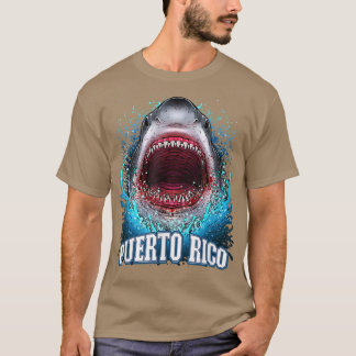 Puerto Rico Vacation Underbar White Shark Beach Re T Shirt
