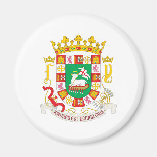 Puerto Rico vapensköld Magnet