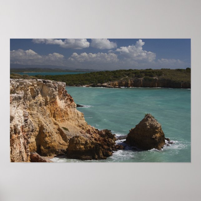 Puerto Rico, Väster, Kusten, Cabo Rojo, kusten 3 Poster (Framsidan)
