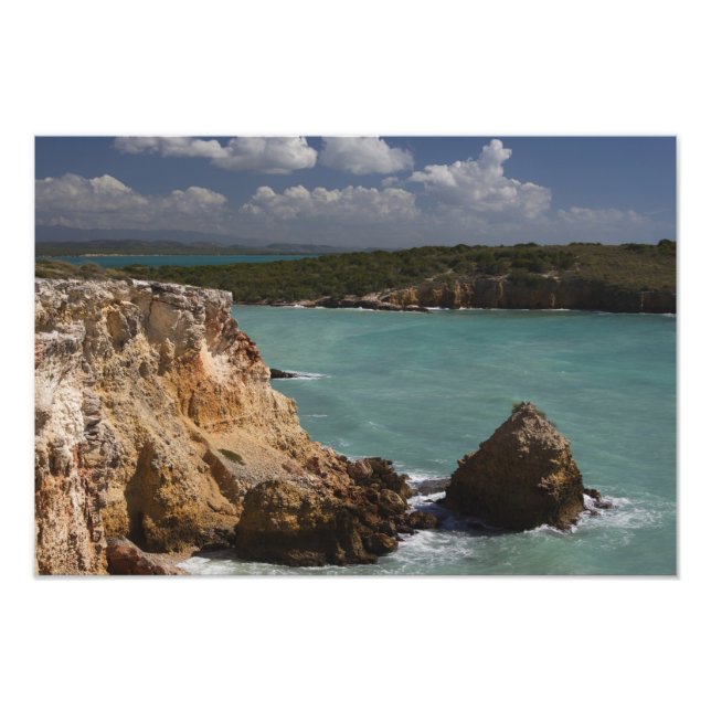 Puerto Rico, västkusten, Cabo Rojo, kustlinje 3 Fototryck (Framsidan)