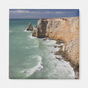 Puerto Rico, västkusten, Cabo Rojo, kustlinje Magnet