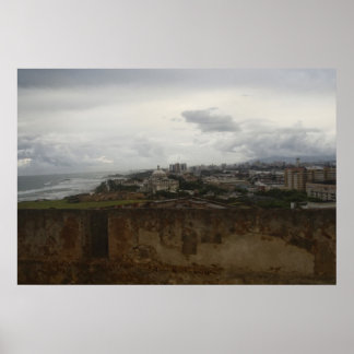 Puerto Rico vid havet Poster