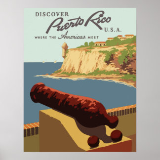 Puerto-Rico Vintage resor Poster