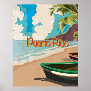 Puerto Rico Vintage resor Poster