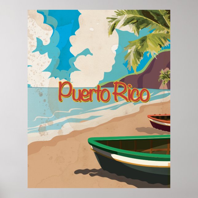 Puerto Rico Vintage resor Poster (Framsidan)
