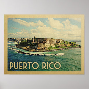 Puerto Rico Vintage resor Poster