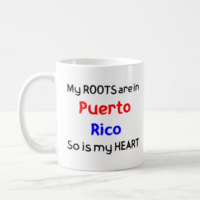 puerto ricorot kaffemugg (Vänster)