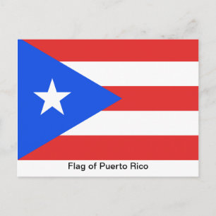 Puerto Ricos flagga Vykort