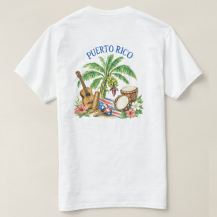 Puerto Ricos musikaliska arv Vintage-skiss T Shirt