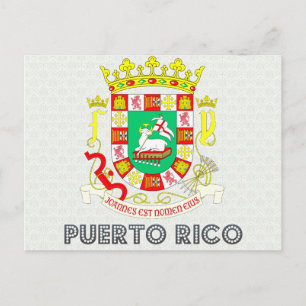 Puerto Ricos statsvapen Vykort