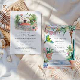 Puerto Vallarta Chapel Wedding Invitation Inbjudningar