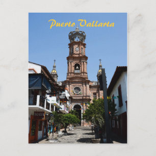 Puerto Vallarta Church Postcard Vykort