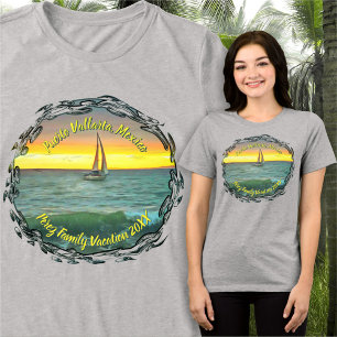 Puerto Vallarta Familjesemester 0884 T Shirt