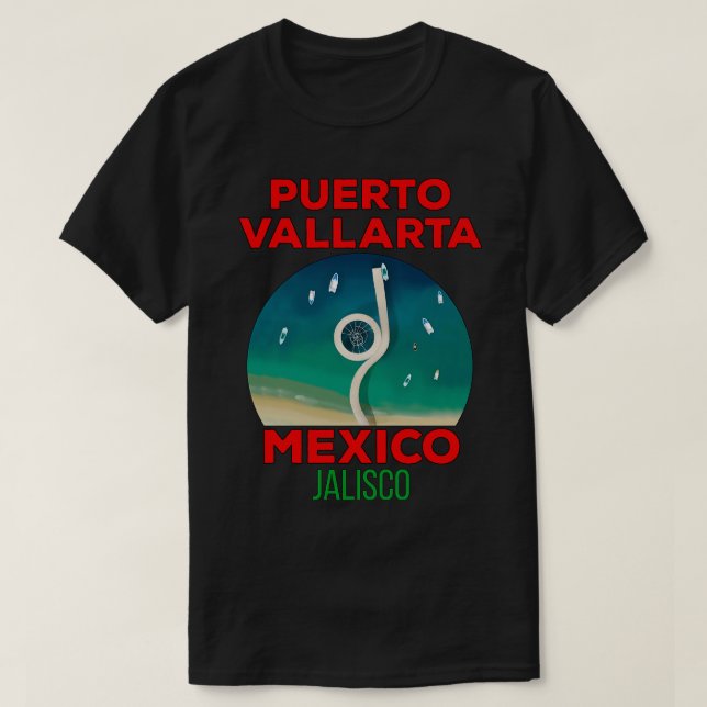 Puerto Vallarta Jalisco Mexico 2 T Shirt (Design framsida)