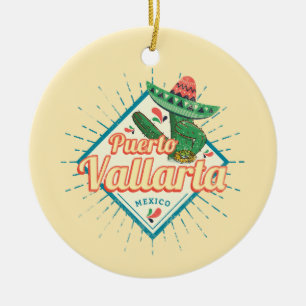 Puerto Vallarta Jalisco Mexico dangacactus Julgransprydnad Keramik