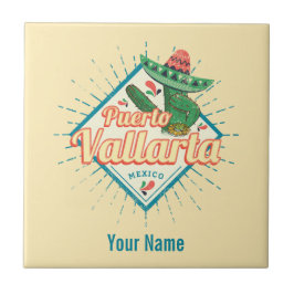 Puerto Vallarta Jalisco Mexico dangacactus Kakelplatta