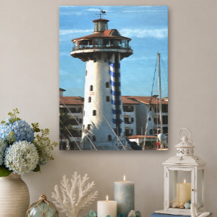Puerto Vallarta Lighthouse Marina 0948 Konst Canvastryck