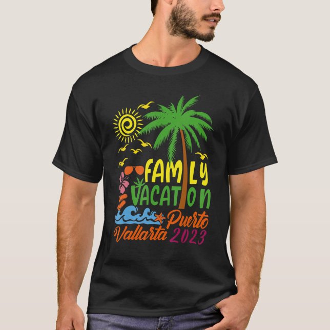 Puerto Vallarta Matching Vacation 2023 Mexico Souv T Shirt (Framsida)