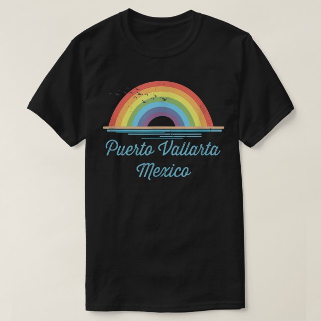 Puerto Vallarta Meico Souvenir Graphic  T Shirt (Design framsida)