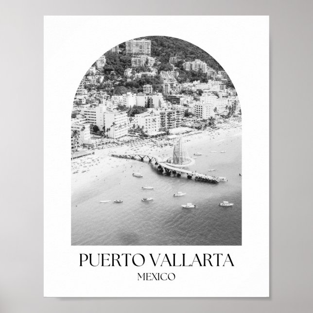 Puerto Vallarta Mexico Arch Photo Print Poster (Framsidan)