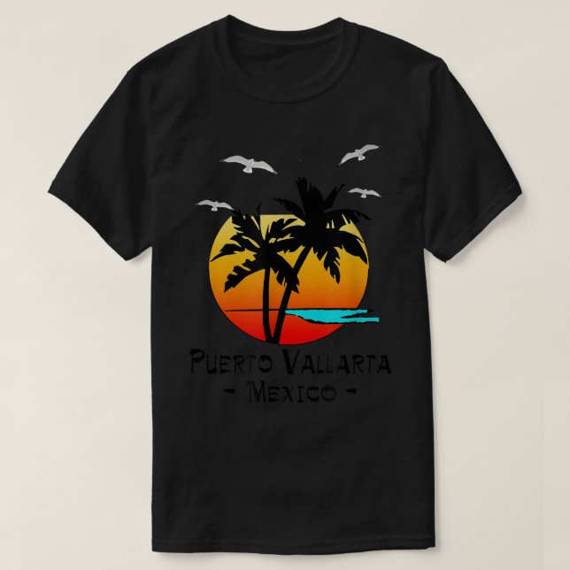 PUERTO VALLARTA MEXICO TROPICAO DESTINATION BEACH  T SHIRT (Design framsida)