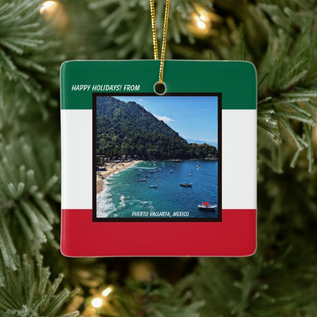 Puerto Vallarta, Mexiko Julgransprydnad Keramik (Träd)