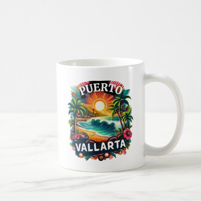 Puerto Vallarta, Mexiko Kaffemugg (Höger)