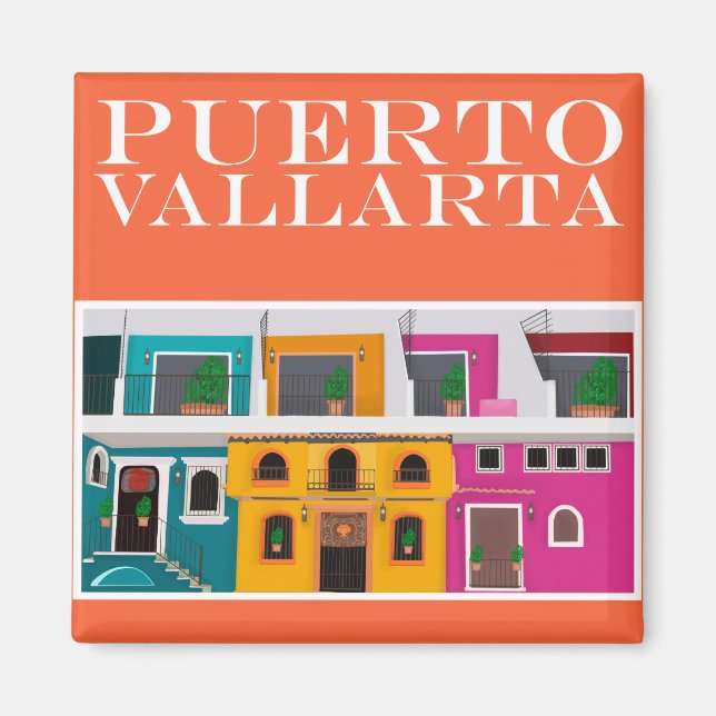 Puerto Vallarta Mexiko Magnet (Framsidan)