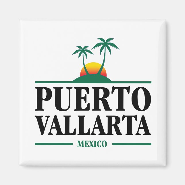 Puerto Vallarta Mexiko Magnet (Framsidan)