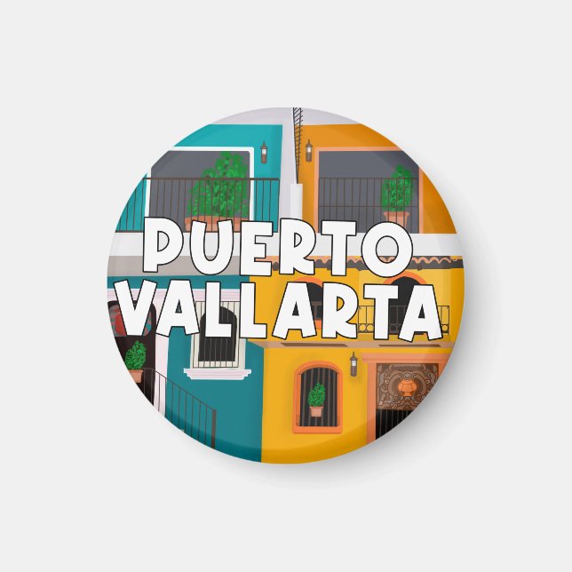 Puerto Vallarta Mexiko Magnet (Framsidan)