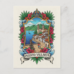 Puerto Vallarta Mexiko Resa Vykort