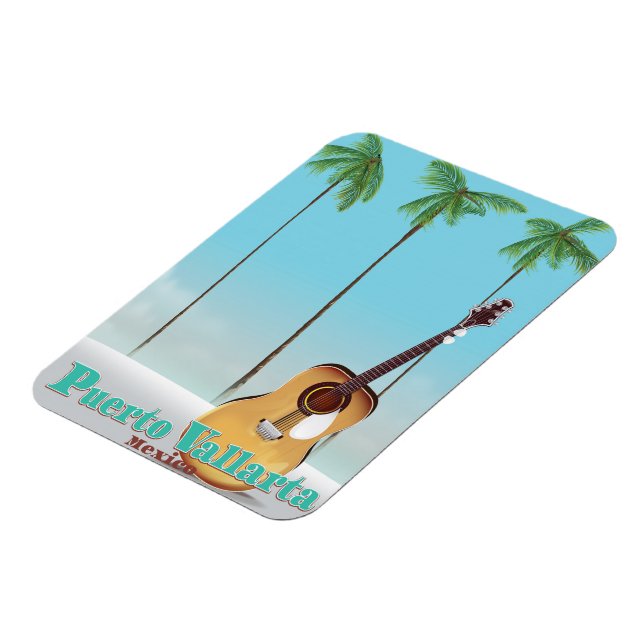 Puerto Vallarta Mexiko reseinformation poster Magnet (Vänstra Sidan)