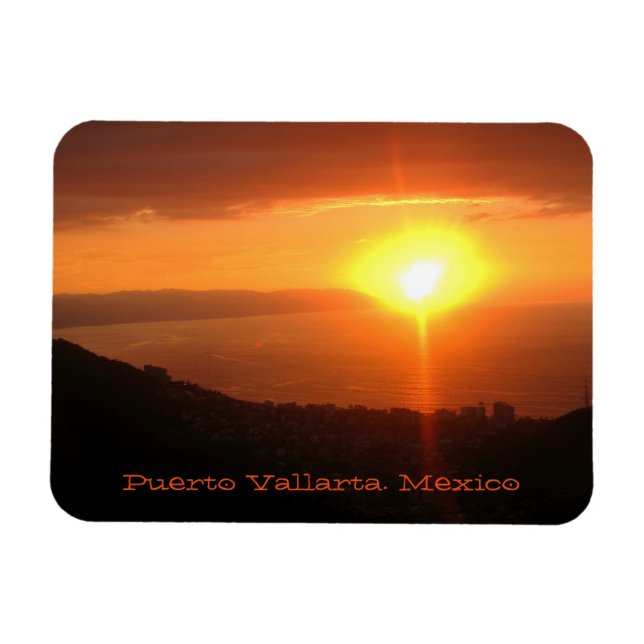 Puerto Vallarta, Mexiko souvenir magnet (Horisontell)