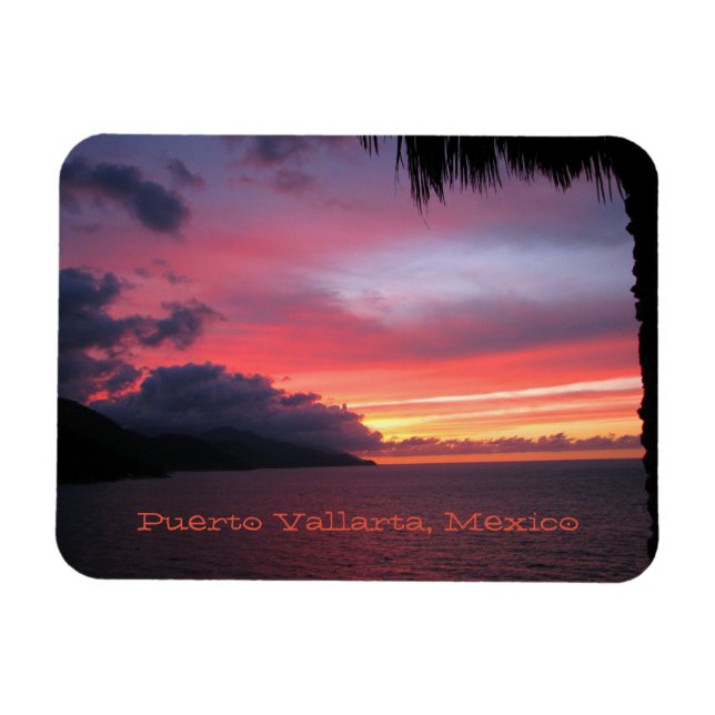 Puerto Vallarta, Mexiko sunset magnet (Horisontell)
