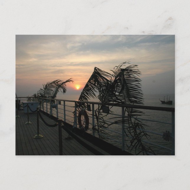 Puerto Vallarta, Mexiko Sunset Postcard Vykort (Framsida)