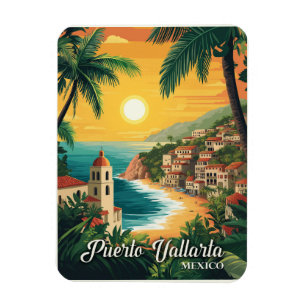 Puerto Vallarta Mexiko Vintage resor Magnet