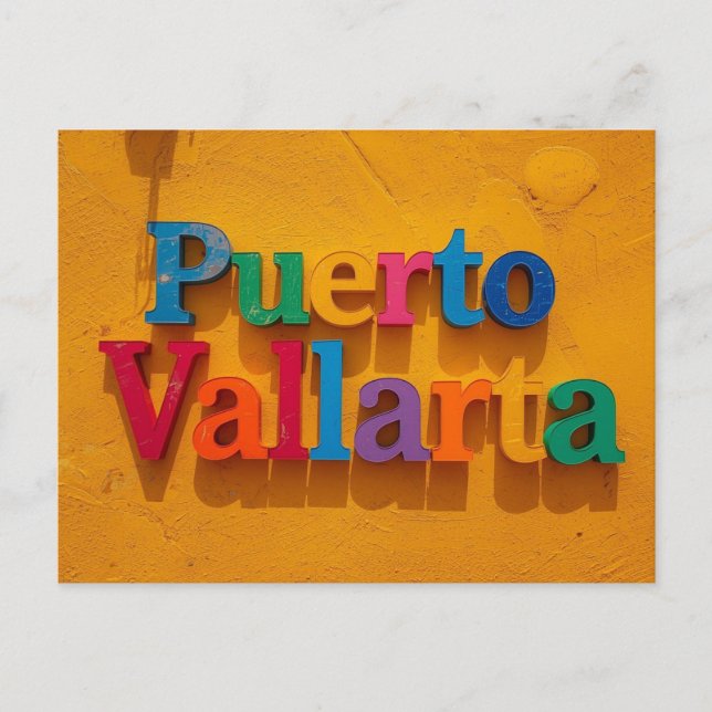 Puerto vallarta mexiko vykort (Framsida)