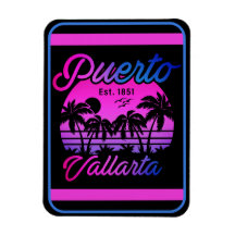 Puerto Vallarta Retro Sunset 80 Handflatan Träd