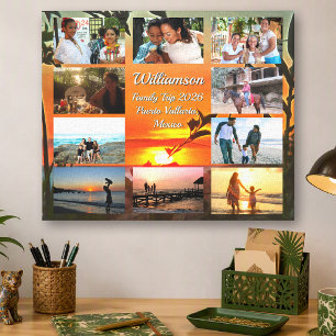 Puerto Vallarta Semester 2009 Foto Collage Konst Canvastryck
